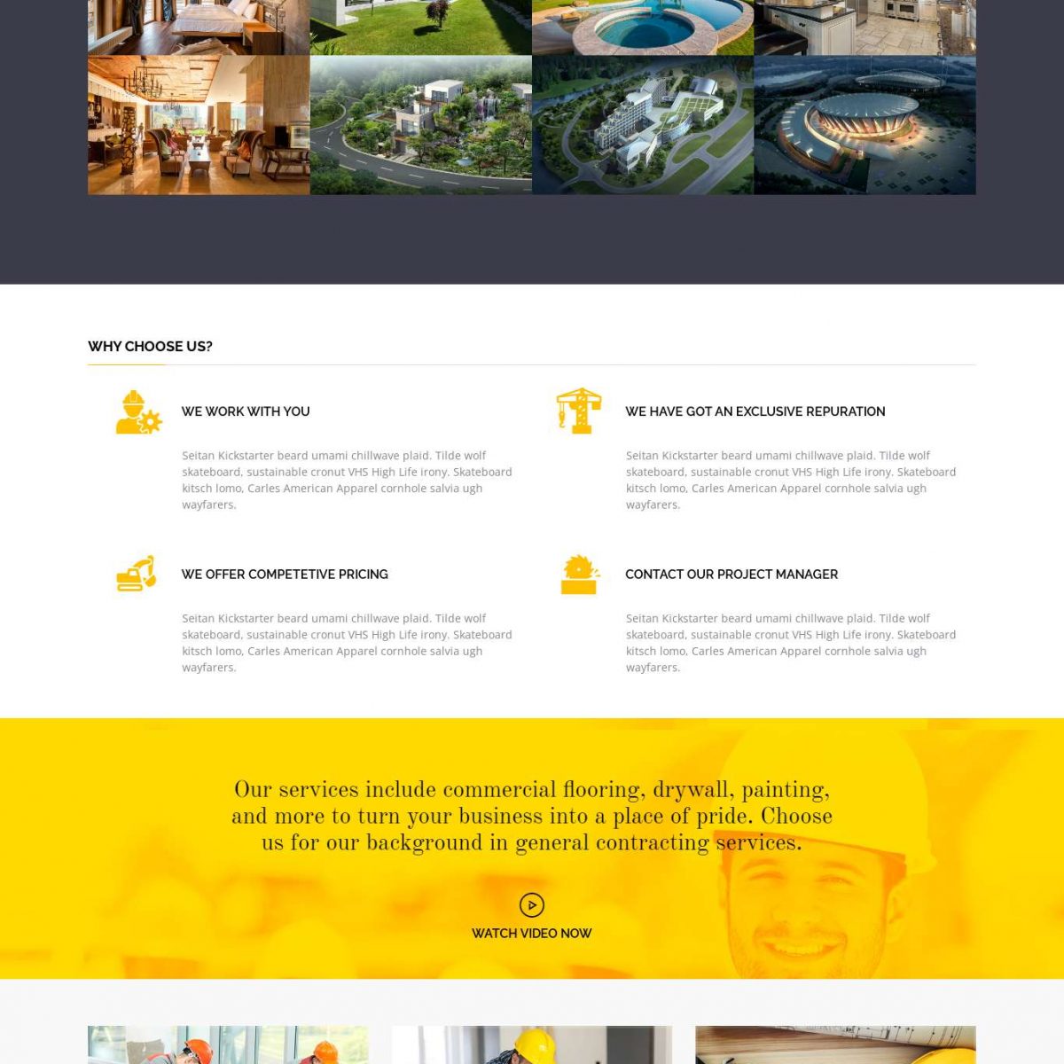 Mẫu website kiến trúc thi công vật liệu xây dựng buildme