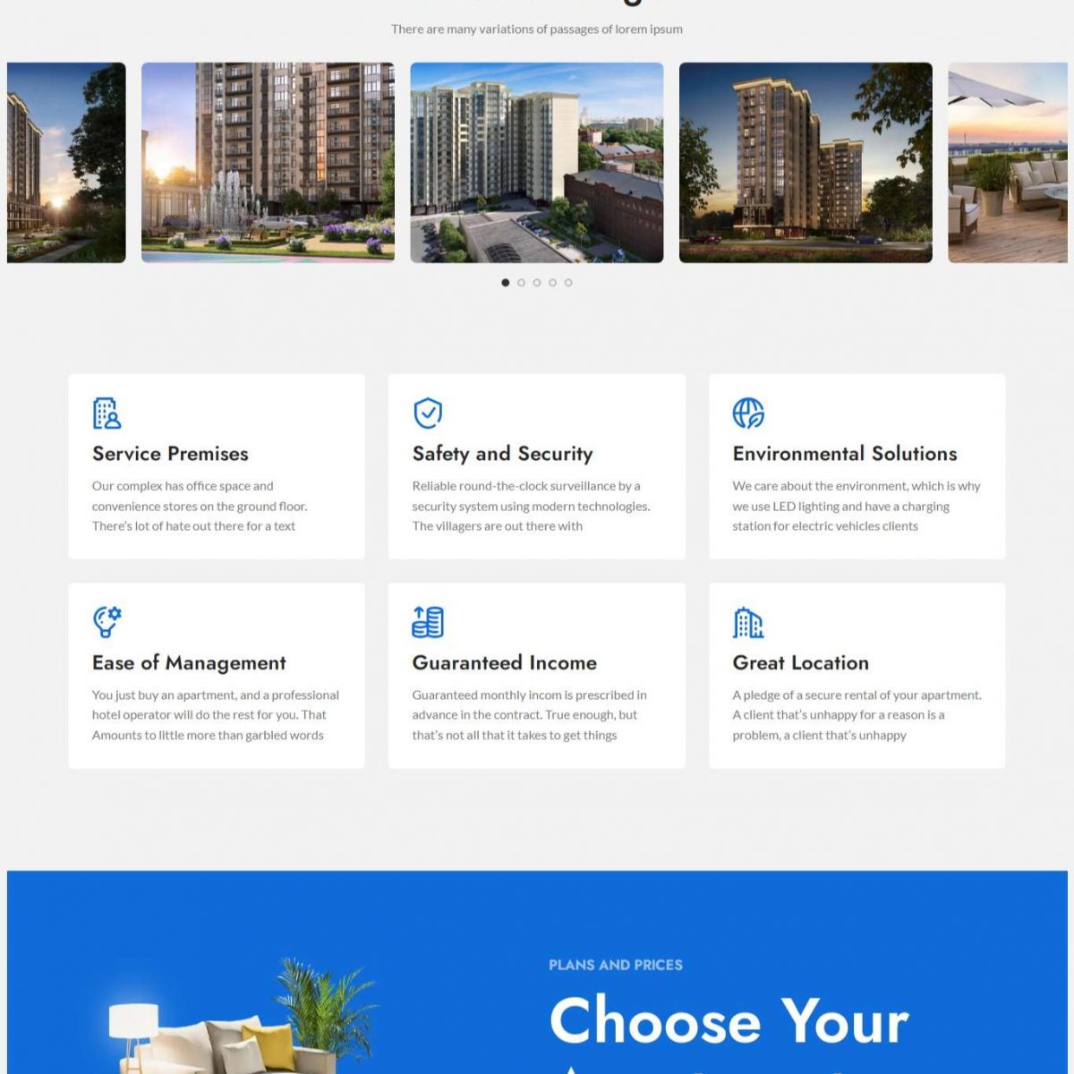 Mẫu website giới thiệu dịch vụ bất động sản real estate woodmart