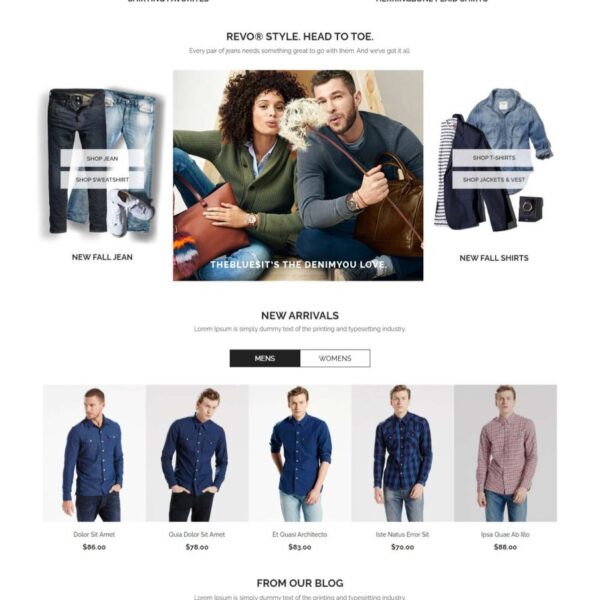 Mẫu website bán hàng thời trang fashion store 1 sw_revo