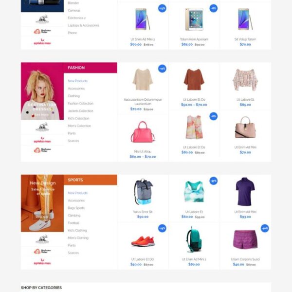 Mẫu website bán hàng thương mại điện tử market place 4 sw_revo