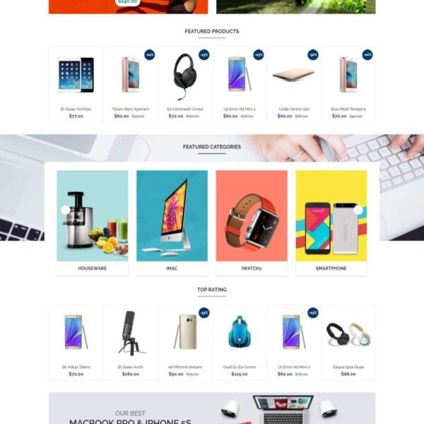 Mẫu website bán hàng thương mại điện tử công nghệ hitech store 1 sw_revo