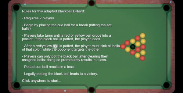 Trò chơi bida blackball billiards
