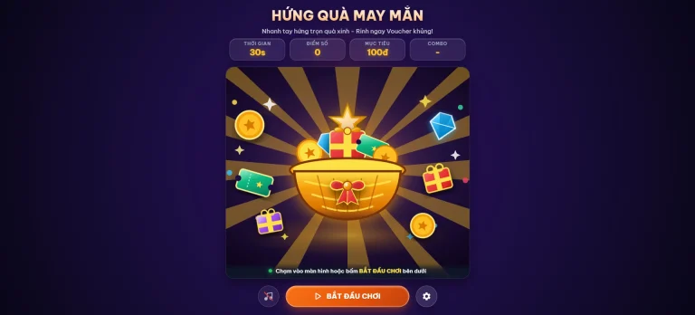 Trò chơi hứng quà may mắn