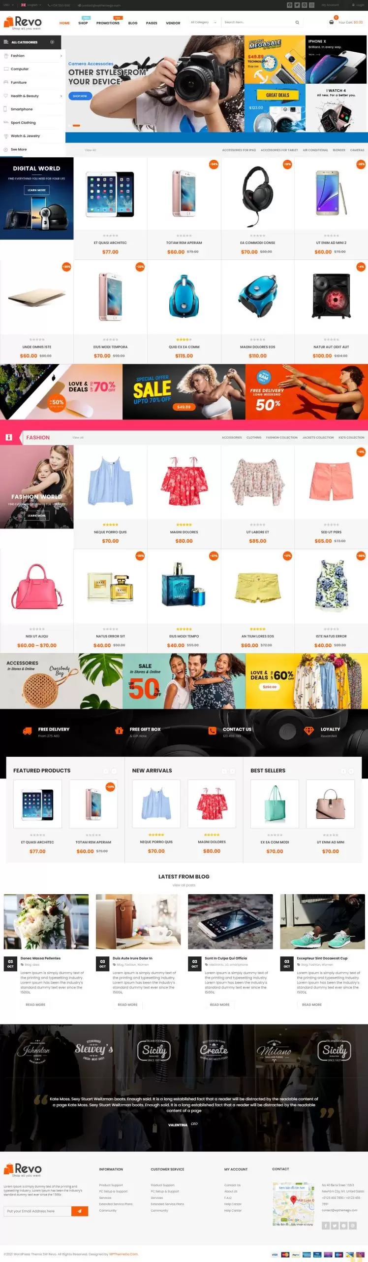 Mẫu website bán hàng thương mại điện tử market place 3 sw_revo