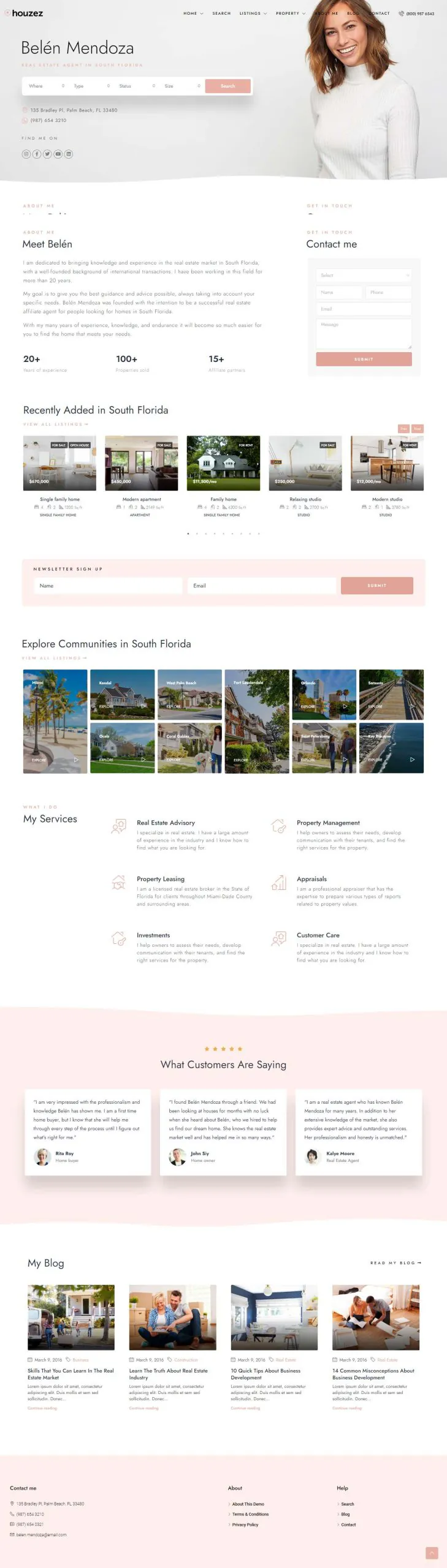 Mẫu website bất động sản bán và cho thuê v25 houzez
